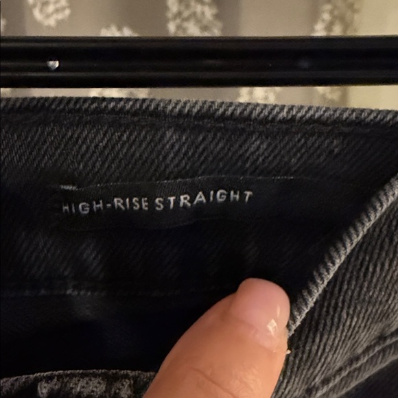 Banana Republic Premium High Rise Straight Leg Jeans - Black - Picture 3 of 8